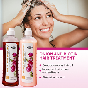Shampooing réparateur à l'oignon et à la biotine de 500ml, marque privée, soin naturel nourrissant en profondeur, ensemble de shampoing <span class=keywords><strong>Romarin</strong></span> pour la croissance des cheveux - Product Image 2
