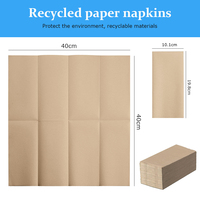 Serviettes en papier écologiques personnalisées avec logo, 2 plis, 8 plis, pour bar à café, restaurant, dîner