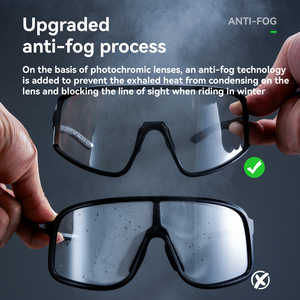 <span class=keywords><strong>ROCKBROS</strong></span>-<span class=keywords><strong>Gafas</strong></span> de ciclismo polarizadas para hombre y mujer, que cambian de color, antiniebla, miopía, parabrisas deportivo para uso informal y al aire libre - Product Image 4