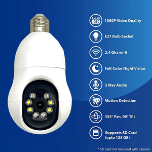 ICSee 3MP كاميرا واي فاي داخلية واسعة الزاوية بتحكم عن بعد بتحكم عن بعد لمبة ضوء لاسلكية - Product Image 2