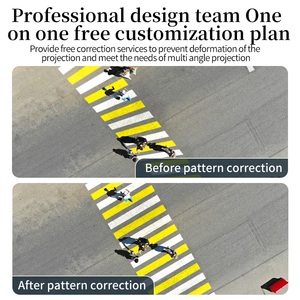 100W di avviso di sicurezza autostradale lampada di proiezione Laser del traffico segnale di divieto industriale di <span class=keywords><strong>accesso</strong></span> al laboratorio di fabbrica luci pubblicitarie - Product Image 4