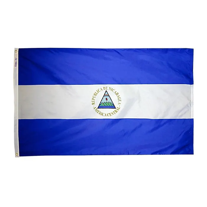 High Supply 3x5 Nicaragua Flags Country National Polyester Fabric Printing Nicaraguan Flag