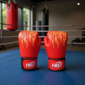 Gants de boxe Flame J-19 pour adultes, tricolores, pour l'entraînement et la compétition - Product Image 2