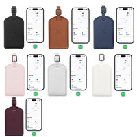 Étiquette à bagages GPS personnalisée, multi-couleurs, douce, de luxe, en cuir PU, écologique, avec nom, cadeau, étiquettes de voyage