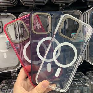 เคส PC โปร่งแสงกันกระแทกหรูหราสำหรับ iPhone 15 Pro Max ดีไซน์ใหม่พร้อมตัวเลือกที่มีสีสัน - Product Image 4