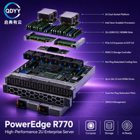 Server 2U R770 8SFF DDR5 6400MT/s 2*Prosesor Intel Xeon 6 untuk Analisis Skala Besar