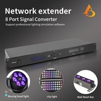 Contrôleur Artnet DMX AICPOSE 8 Universe, 19 pouces, montage en rack 1U, extenseur réseau Artnet DMX 8 voies