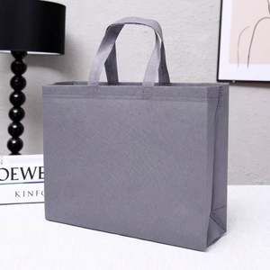 Sac de courses personnalisé rouge sang, grand format, imperméable, en non-tissé, respectueux de l'environnement - Product Image 2