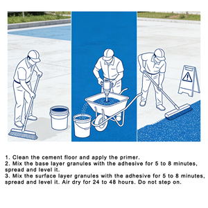 Gránulos de caucho EPDM de bajo rebote CNMI para caminos de ocio - Product Image 3