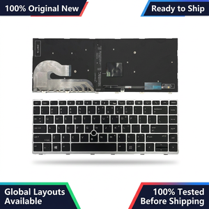 Teclado de Repuesto para Portátil HP Elitebook 840 G5 846 G5 745 G5 745 G6 730 G5 con Diseño Americano, Retroiluminado y con Puntero - Product Image 1