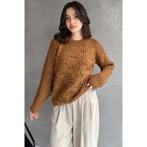 เสื้อสเวตเตอร์ถักคอวี แขนยาว ผ้าเครป สำหรับผู้หญิง สไตล์ลำลอง ใส่ได้ในฤดูใบไม้ร่วง ไม่เป็นขุย 12 กรัม สีขาว - Product Image 4