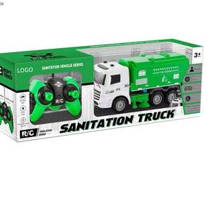 Camion à ordures pour la <span class=keywords><strong>gestion</strong></span> des déchets Jouet Simulation d'assainissement Voiture recyclée Lumière Camion à ordures électrique Jouet télécommandé - Product Image 5