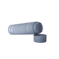 Tubes vides de masque de cheveux de 100ml avec le tube en plastique de PE de brosse de massage de silicone pour le sérum de soin de cheveux