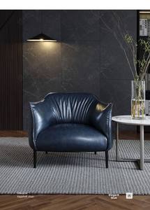 Sillón Reclinable <span class=keywords><strong>de</strong></span> Metal <span class=keywords><strong>de</strong></span> Diseño Nórdico Estilo Italiano con Relleno <span class=keywords><strong>de</strong></span> Plumón <span class=keywords><strong>de</strong></span> Ganso para Sala <span class=keywords><strong>de</strong></span> Estar, Uso Recreativo, Muebles para el Hogar - Product Image 1