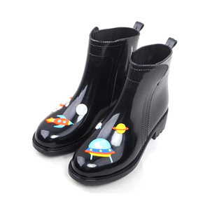 Mignon bottes courtes licorne <span class=keywords><strong>chelsea</strong></span> dames bottes designer <span class=keywords><strong>noir</strong></span> femmes cheville bottes de pluie - Product Image 2