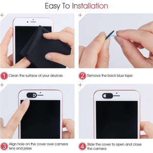 Bìa <span class=keywords><strong>Webcam</strong></span> Tùy Chỉnh Nắp Trượt Máy Tính Xách Tay Siêu Mỏng Nắp Đậy Camera Chặn Cho Điện Thoại Di Động Máy Tính Xách Tay - Product Image 5