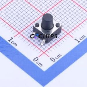 K2-6639SP-G3SC-04 Tactile Switch SMD,6x6mm Switch 1.8N Vertical Mount 6mm 6mm - Product Image 1