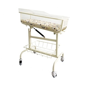 Cuna de Alta Calidad para Bebés, Cuna de <span class=keywords><strong>Hospital</strong></span> para Recién Nacidos, Cuna Ajustable con Ruedas Silenciosas y Cesta de Almacenamiento - Product Image 3