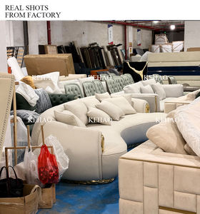 <span class=keywords><strong>Villa</strong></span> Sofá curvo de estilo moderno con luz de latón Juegos de muebles de sala de estar de lujo Sofás personalizados para Boca do <span class=keywords><strong>Lobo</strong></span> - Product Image 6