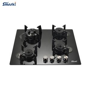 Nouvelle <span class=keywords><strong>arrivée</strong></span> pliante 4 brûleurs verre trempé top cuisine cuisinière à <span class=keywords><strong>gaz</strong></span> plaque de cuisson - Product Image 2