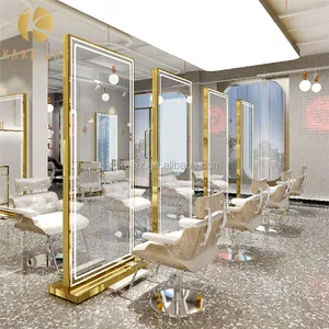 makeup station with lights and mirror stations barber stations furniture salon furniture set
