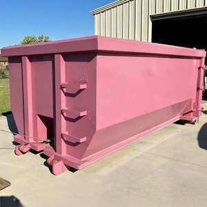 直销定制翻转式垃圾箱 耐用高负载焊接钢制垃圾清运箱 - Product Image 4