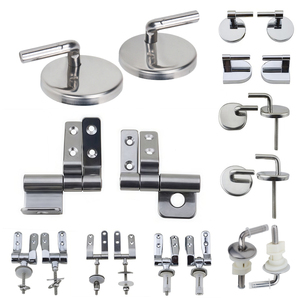 Accesorios de bisagra para asiento de inodoro de aleación de Zinc para baño, bisagras cromadas, cierre suave para asiento de inodoro Peir - Product Image 5