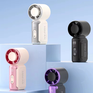 Ventilateur de poche personnalisé avec logo, mini-ventilateur haute vitesse avec 199 réglages de vitesse, portable pour l'extérieur - Product Image 1