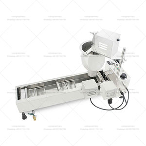 Machine à beignets à pain Machine de fabrication de beignets berlinois Commerce Nouveau comptoir Gaz GPL continu Donut de patates douces Friteuse - Product Image 3