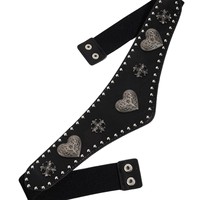 Ceinture Y2K pour femme, style vintage, avec cœur en métal et nœud en dentelle, ceinture de taille extensible amincissante type corset pour robe et tenue féminine
