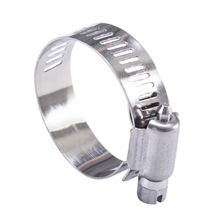 Abrazadera de manguera de acero inoxidable LGll 304 ajustable con ranura de 33-57 mm de ancho de banda - Product Image 1