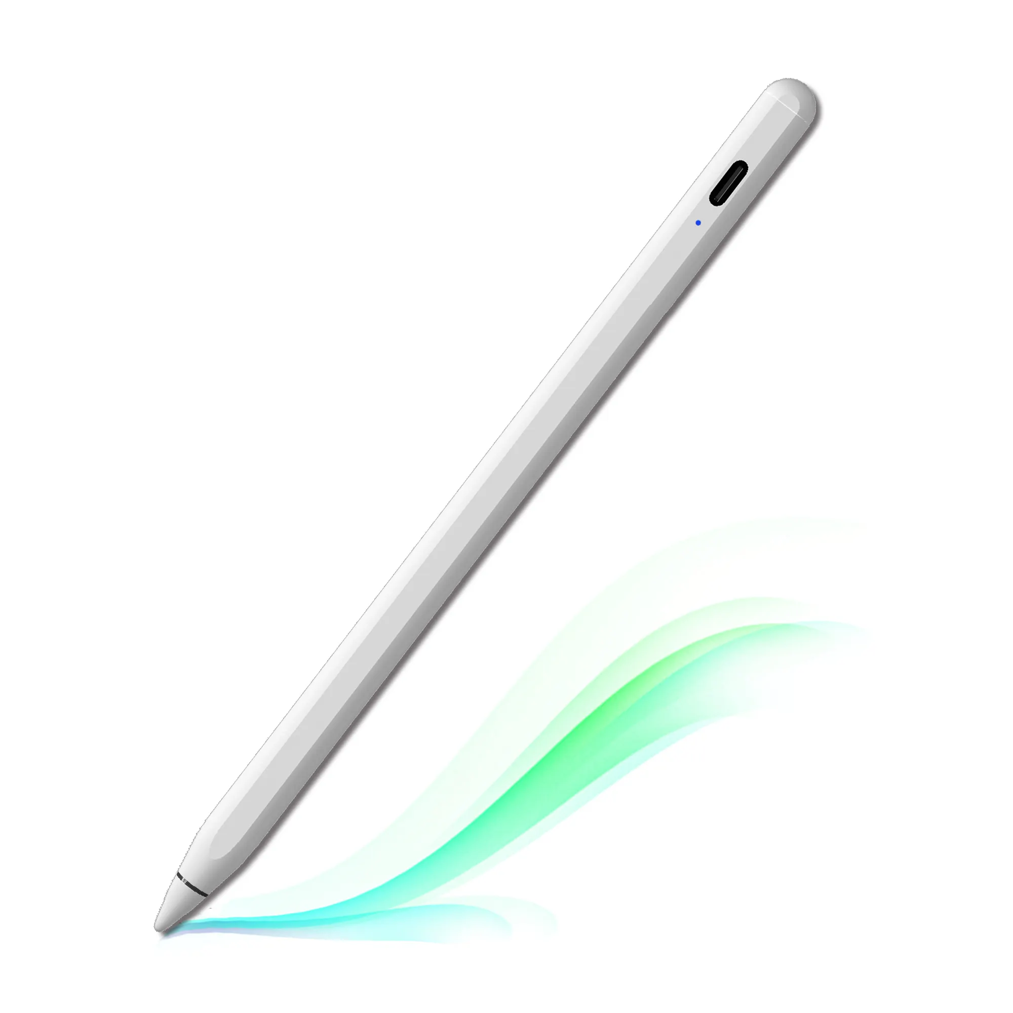 Capacitive pen manufacturer wholesale aluminum metal capacitive active stylus with custom logo, suitable for iPad Pro tablet