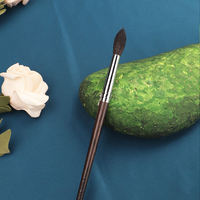 Pinceaux de maquillage professionnels de luxe 41 pièces avec manche en ébène, pinceau pointu pour surligneur, poils de chèvre haut de gamme, outils de maquillage professionnels