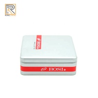 Boîtes en métal personnalisées imprimées pour emballage de petits gâteaux au chocolat, biscuits, boîtes carrées en étain, vente en gros, fournisseur de boîtes rectangulaires