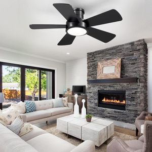 Wholesale Black <b>Ceiling</b> Fans with <b>Lights</b> and <b>Remote</b> <b>Control</b> for Bedroom - Product Image 2