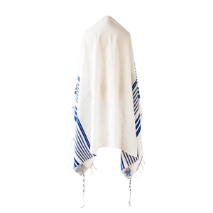Sciarpa messianica Tallit scialle di preghiera sciarpa in Istrael ebraico borsa con Tzitzits per donna uomo - Product Image 4