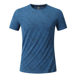 Camiseta Deportiva de Gran Tamaño de Secado Rápido con Estampado, Ropa Deportiva <span class=keywords><strong>para</strong></span> Hombre, Cuello Redondo, Camiseta Deportiva de Manga Corta <span class=keywords><strong>para</strong></span> Hombre - Product Image 5