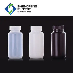 250ml HDPE Lab Plastik flasche mit Verschluss Leere Reagenz flasche zum Testen - Product Image 1