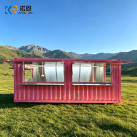 Restaurant Conteneur Personnalisé Modulaire pour la Restauration, Conteneur Maritime Aménagé avec Cuisine, Bar Mobile de Plage