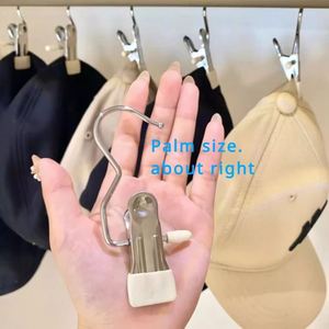 Stainless Steel Clothespins Laundry Hooks With Hooks <b>Pants</b> Rack Portable Hanging Clothespins Closet Clothes Storage Box Hanger - Product Image 4