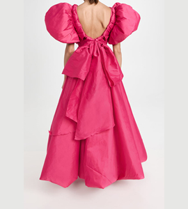 L'abito con maniche a sbuffo per l'estate 2022 delle donne è progettato per guardare magro e coprire la carne con una gonna lunga - Product Image 3