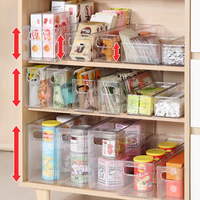 Nouvelle boîte de rangement transparente en plastique PET pour le bureau, organiseur pour cosmétiques, articles divers, panier de tri pour vêtements