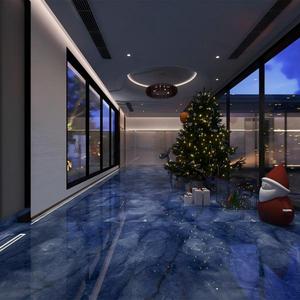 Piastrella Smaltata Effetto Marmo Blu Zaffiro 600x1200 Antigraffio per Pavimenti di Bagni e Soggiorni di Lusso - Product Image 4