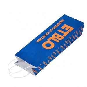 Champagne Wine Gift Paper <b>Bag</b> with Recycled Kraft Paper Custom Logo Offset Printing Food Packaging - Product Image 4