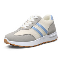 Chaussures de sport décontractées pour femmes, baskets de mode pour la marche et la gym avec semelle intérieure en PVC pour toutes les saisons - printemps, été, automne, hiver