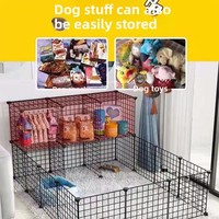 Clôture intérieure sécurisée en acier pour chiens et chats, enclos/villa pour petits animaux
