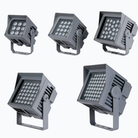 Reflector LED de Aluminio para Exteriores, Regulable, Blanco Cálido, IP65 Impermeable, Alto CRI 85, para Fachadas de Edificios, Paisajes y Uso Comercial
