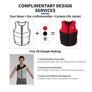 Gilet de sauvetage personnalisé pour wakeboard, gilet de sauvetage en néoprène, gilet de sauvetage pour ski nautique, gilet de sauvetage, giubbotto di salvataggio - Product Image 4