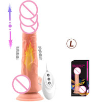 USB wiederauf ladbarer Schub vibrierender realistischer Dildo mit starker Saug basis Penis Sexspielzeug