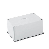 Boîtier de jonction en PVC anti-poussière IP67 pour installation électrique, classe de résistance au feu V0, petit boîtier blanc adaptable